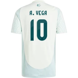 A. Vega #10 Mexico Fotballdrakter Copa America 2024 Bortedrakt Mann