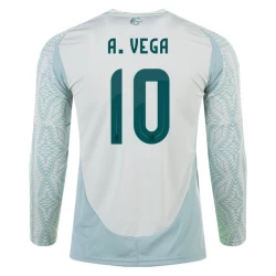 A. Vega #10 Mexico Fotballdrakter Copa America 2024 Bortedrakt Mann Langermet