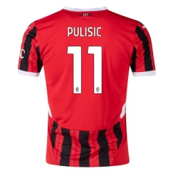 AC Milan Christian Pulisic #11 Fotballdrakter 2024-25 Hjemmedrakt Mann