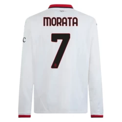 AC Milan Fotballdrakter 2024-25 Alvaro Morata #7 Bortedrakt Mann Langermet