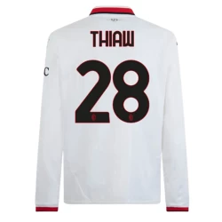 AC Milan Fotballdrakter 2024-25 Thiaw #28 Bortedrakt Mann Langermet