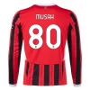 AC Milan Musah #80 Fotballdrakter 2024-25 Hjemmedrakt Mann Langermet