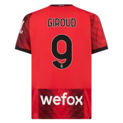 AC Milan Olivier Giroud #9 Fotballdrakter 2023-24 Hjemmedrakt Mann