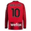 AC Milan Rafa Leao #10 Fotballdrakter 2023-24 Hjemmedrakt Mann Langermet