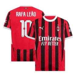 AC Milan Rafa Leao #10 Fotballdrakter 2024-25 UCL Hjemmedrakt Mann