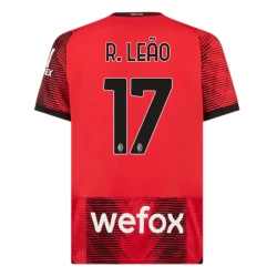 AC Milan Rafael Leão #17 Fotballdrakter 2023-24 Hjemmedrakt Mann