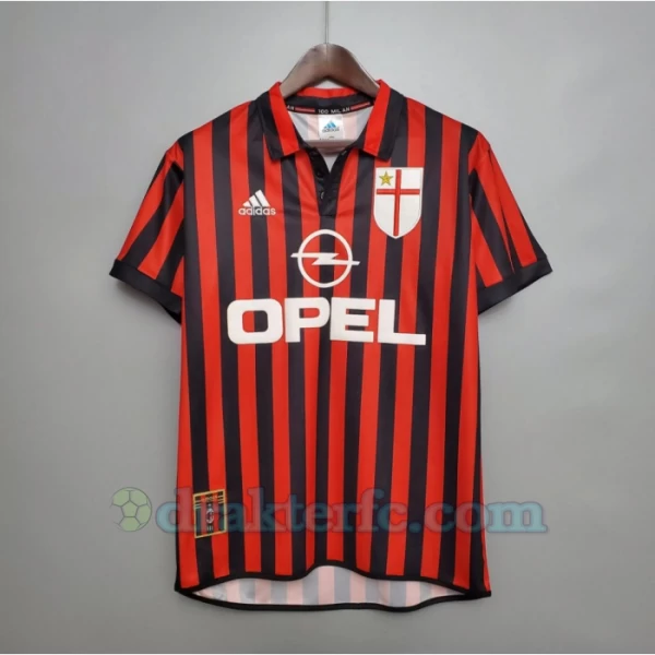 AC Milan Retro Drakt 1999-00 Hjemme Mann