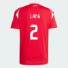 Adam Lang #2 Ungarn Fotballdrakter EM 2024 Hjemmedrakt Mann