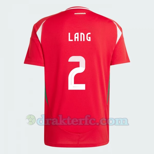 Adam Lang #2 Ungarn Fotballdrakter EM 2024 Hjemmedrakt Mann