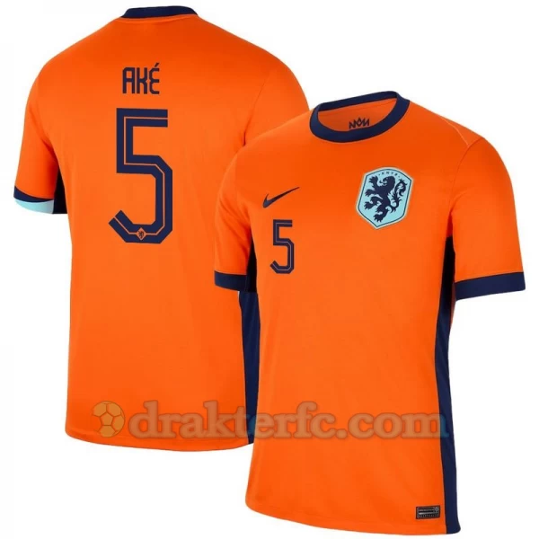 Ake #5 Nederland Fotballdrakter EM 2024 Hjemmedrakt Mann
