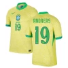 Andreas #19 Brasil Fotballdrakter Copa America 2024 Hjemmedrakt Mann