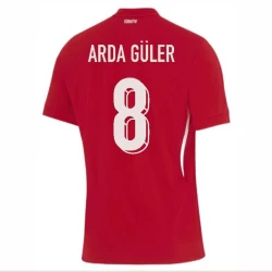 Arda Guler #8 Tyrkia Fotballdrakter EM 2024 Bortedrakt Mann
