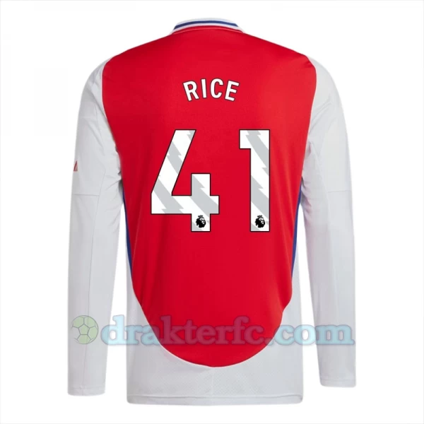 Arsenal FC Declan Rice #41 Fotballdrakter 2024-25 Hjemmedrakt Mann Langermet