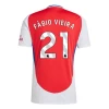 Arsenal FC Fabio Vieira #21 Fotballdrakter 2024-25 Hjemmedrakt Mann
