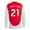 Arsenal FC Fabio Vieira #21 Fotballdrakter 2024-25 Hjemmedrakt Mann Langermet