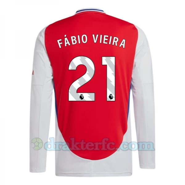 Arsenal FC Fabio Vieira #21 Fotballdrakter 2024-25 Hjemmedrakt Mann Langermet