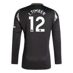 Arsenal FC Fotballdrakter 2024-25 J. Timber #12 Bortedrakt Mann Langermet