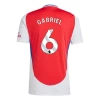 Arsenal FC Gabriel #6 Fotballdrakter 2024-25 Hjemmedrakt Mann