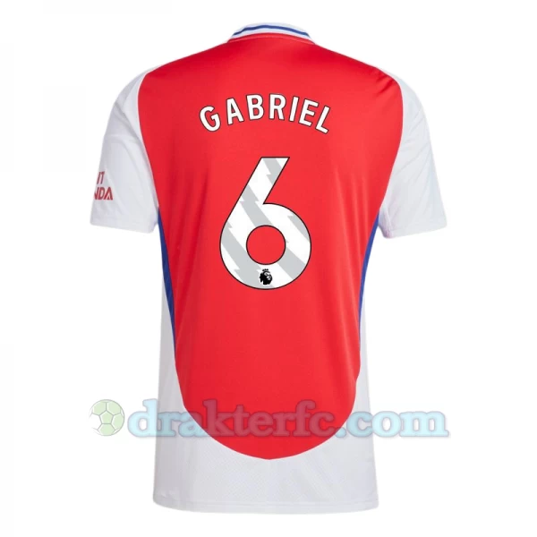 Arsenal FC Gabriel #6 Fotballdrakter 2024-25 Hjemmedrakt Mann