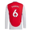 Arsenal FC Gabriel #6 Fotballdrakter 2024-25 Hjemmedrakt Mann Langermet