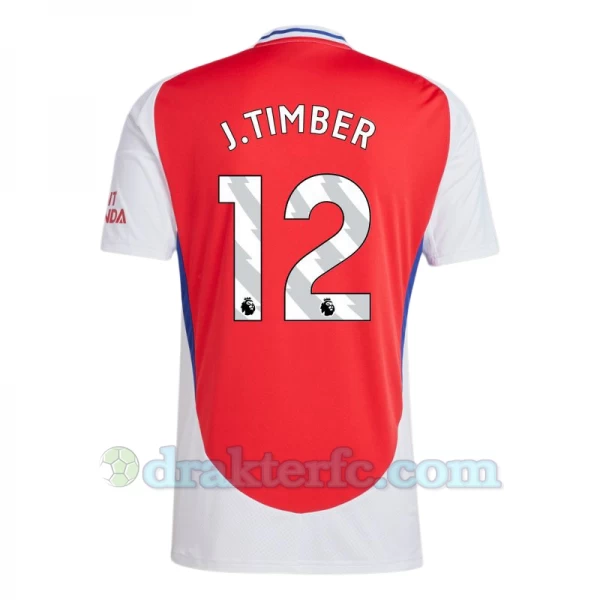 Arsenal FC J. Timber #12 Fotballdrakter 2024-25 Hjemmedrakt Mann