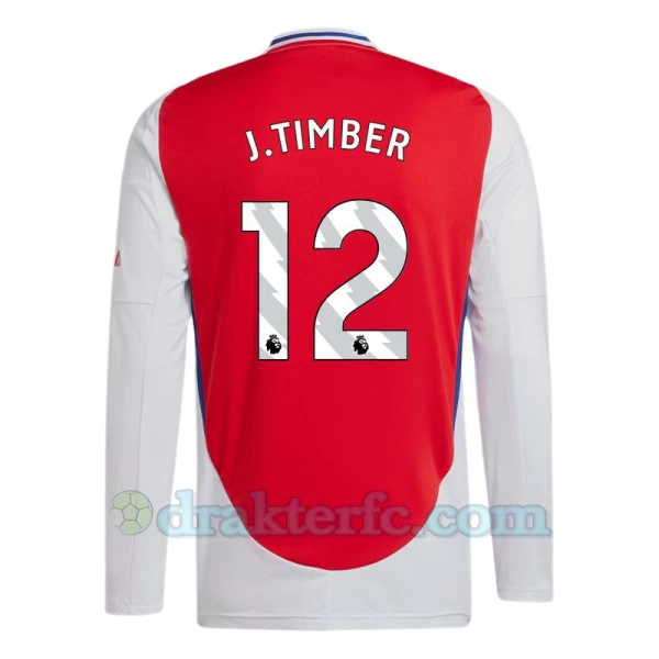 Arsenal FC J. Timber #12 Fotballdrakter 2024-25 Hjemmedrakt Mann Langermet