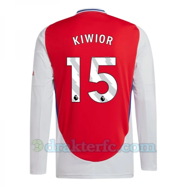Arsenal FC Kiwior #15 Fotballdrakter 2024-25 Hjemmedrakt Mann Langermet