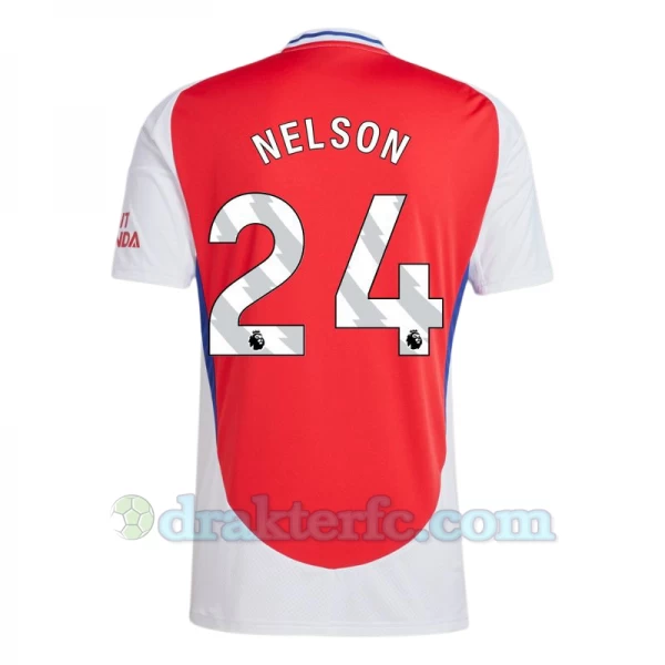 Arsenal FC Nelson #24 Fotballdrakter 2024-25 Hjemmedrakt Mann