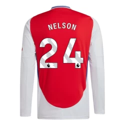 Arsenal FC Nelson #24 Fotballdrakter 2024-25 Hjemmedrakt Mann Langermet