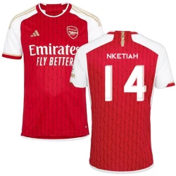 Arsenal FC Nketiah #14 Fotballdrakter 2023-24 UCL Hjemmedrakt Mann