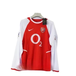 Arsenal FC Retro Drakt 2002-04 Hjemme Mann Langermet