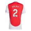 Arsenal FC Saliba #2 Fotballdrakter 2024-25 Hjemmedrakt Mann