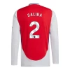 Arsenal FC Saliba #2 Fotballdrakter 2024-25 Hjemmedrakt Mann Langermet