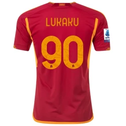 AS Roma El Lukaku #90 Fotballdrakter 2023-24 Hjemmedrakt Mann