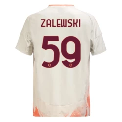 AS Roma Fotballdrakter 2024-25 Zalewski #59 Bortedrakt Mann