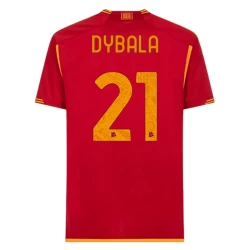 AS Roma Paulo Dybala #21 Fotballdrakter 2023-24 Hjemmedrakt Mann