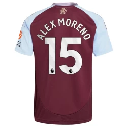 Aston Villa Alex Moreno #15 Fotballdrakter 2024-25 Hjemmedrakt Mann