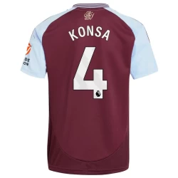 Aston Villa Konsa #4 Fotballdrakter 2024-25 Hjemmedrakt Mann