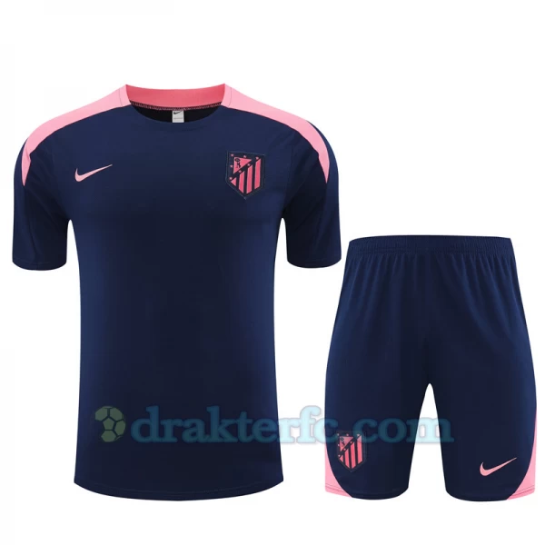 Atlético Madrid Trenings T-skjorte Sett 2024-25 Blå