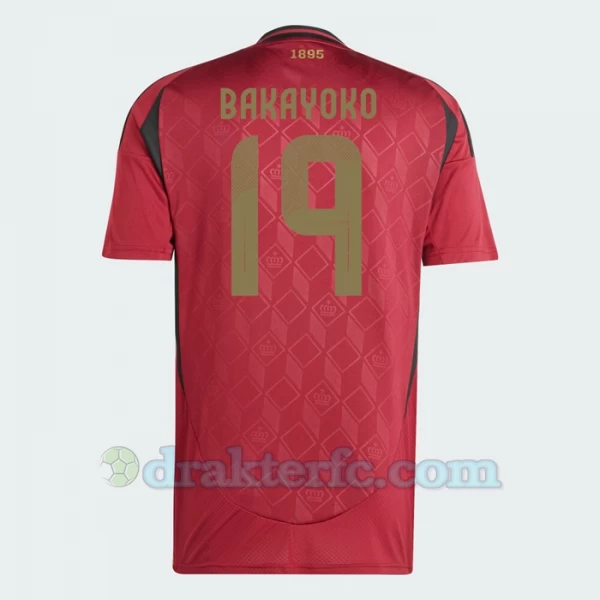 Bakayoko #19 Belgia Fotballdrakter EM 2024 Hjemmedrakt Mann