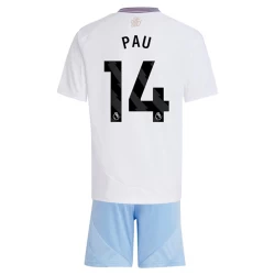 Barn Aston Villa Fotballdrakter 2024-25 Pau #14 Bortedraktsett