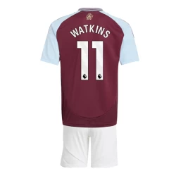 Barn Aston Villa Watkins #11 Fotballdrakter 2024-25 Hjemmedraktsett