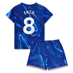 Barn Chelsea FC Enzo Fernández #8 Fotballdrakter 2024-25 Hjemmedraktsett