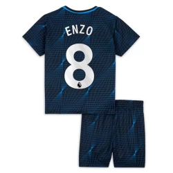 Barn Chelsea FC Fotballdrakter 2023-24 Enzo Fernández #8 Bortedraktsett