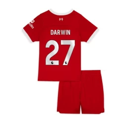 Barn Liverpool FC Darwin #27 Fotballdrakter 2023-24 Hjemmedraktsett