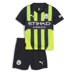 Barn Manchester City Fotballdrakter 2024-25 Bortedraktsett