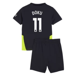 Barn Manchester City Fotballdrakter 2024-25 Jérémy Doku #11 Bortedraktsett