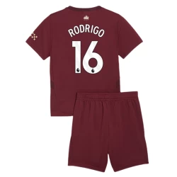 Barn Manchester City Fotballdrakter Rodrigo #16 2024-25 Tredjedraktsett