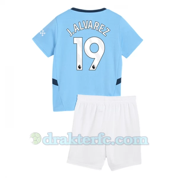 Barn Manchester City J. Alvarez #19 Fotballdrakter 2024-25 Hjemmedraktsett