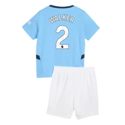 Barn Manchester City Kyle Walker #2 Fotballdrakter 2024-25 Hjemmedraktsett